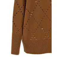 Imbracaminte NUDE Dama - Cardigane NUDE Nude Argyle Cut-Out Cardigan BROWN Femei (BM 18851532) - B-mall.ro