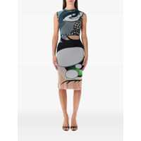 Rochii Ottolinger Julien Ceccaldi Printed Bodycon Midi Dress Femei