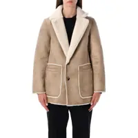 Imbracaminte URBANCODE Dama - Geci URBANCODE Urbancode Reversible Faux Fur Coat With Suede Interior RICE BEIGE Femei (BM 18851967) - B-mall.ro