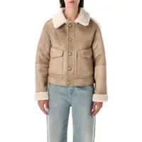 Imbracaminte URBANCODE Dama - Geci URBANCODE Urbancode Reversible Faux Fur Jacket With Suede Interior RICE BEIGE Femei (BM 18851973) - B-mall.ro