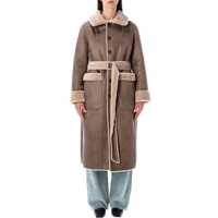 Imbracaminte URBANCODE Dama - Paltoane URBANCODE Urbancode Reversible Faux Fur Belted Coat With Suede Interior Brown Femei (BM 18851982) - B-mall.ro