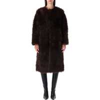 Paltoane Urbancode Faux Fur Coat With Suede Interior Femei