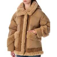 Imbracaminte URBANCODE Dama - Geci URBANCODE Urbancode Camel Short Puffer Jacket With Faux Shearling Brown Femei (BM 18851997) - B-mall.ro