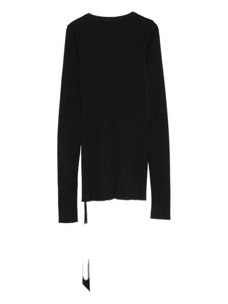 Topuri Rick Owens Rick Owens Drkshdw Black Ribbed Ls T Black Femei (BM 18852033) 2