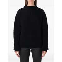 Pulovere Rick Owens Al Black Heavy Wool Sweater Femei