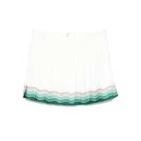 Fuste Casablanca Multicolour Tennis Pleated Silk Mini Skirt Femei