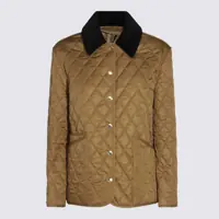 Geci de iarna Burberry Camel Down Jacket Femei