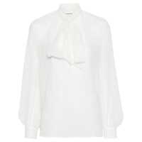 Bluze P.A.R.O.S.H. Tied-Neck Blouse Femei