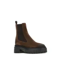 Bocanci Dama - Bocanci Hogan Hogan Leather Chelsea Boots BROWN Femei (BM 18854139) - B-mall.ro