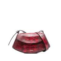 Genti de umar Jil Sander Red Python-Effect Leather Bag Femei