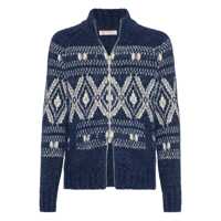 Cardigane Brunello Cucinelli 'Geometric Jacquard' Cardigan Barbati