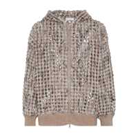 Cardigane Brunello Cucinelli 'Balloon Net Embroidery' Cardigan Femei