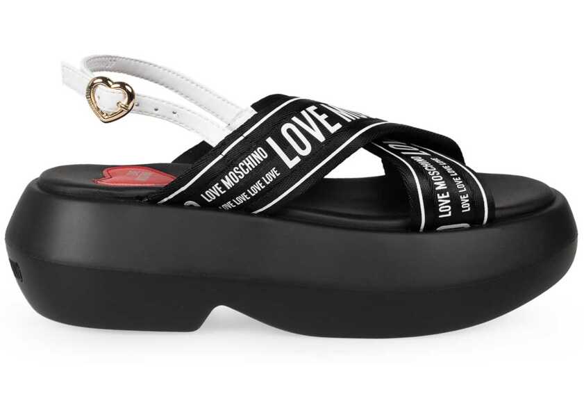 Papuci LOVE Moschino JA16257I0IIX6 Czarny Femei (BM 18855847) 3