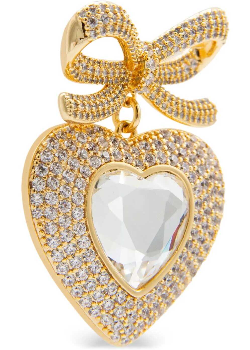 Cercei Self-Portrait Heart shaped bow Earrings GOLD Femei (BM 18855925) 2