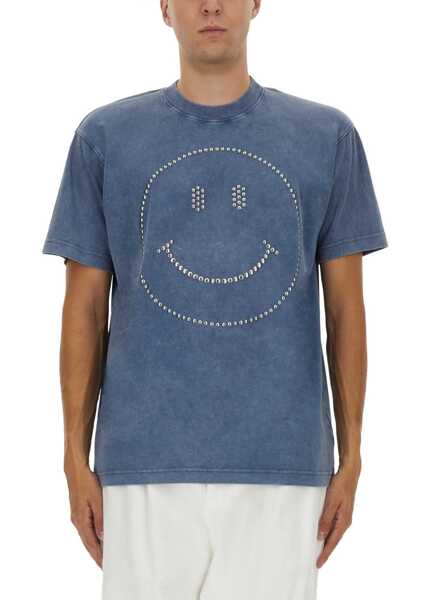 Tricouri Moschino Smiley Heavy Cotton T-Shirt BLUE Barbati (BM 18855961) 1