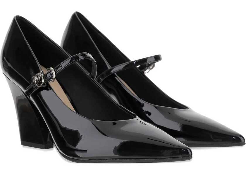 Pantofi cu toc Pinko Patent leather Pumps BLACK Femei (BM 18856096) 2
