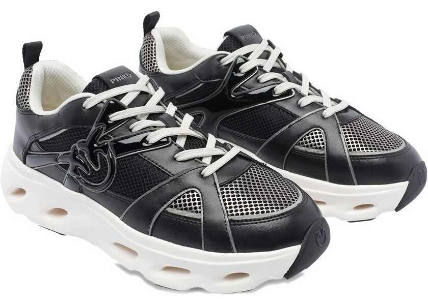 Sneakers Pinko Pink Sneakers BLACK/PEWTER Femei (BM 18856099) 2