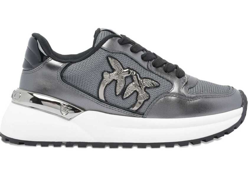 Sneakers Pinko Glitter Sneakers MESH PEWTER Femei (BM 18856111) 1