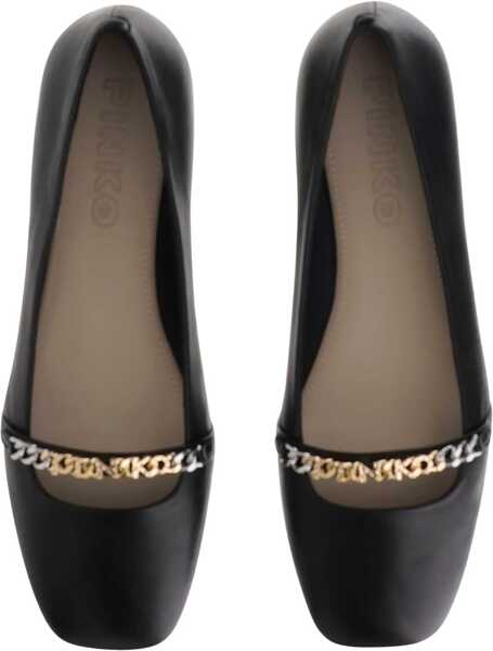 Balerini Pinko Leather Ballerinas BLACK Femei (BM 18856126) 4