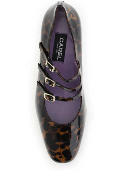 Pantofi cu toc CAREL PARIS Kina Mary Jane Pumps BROWN Femei (BM 18856150) 4