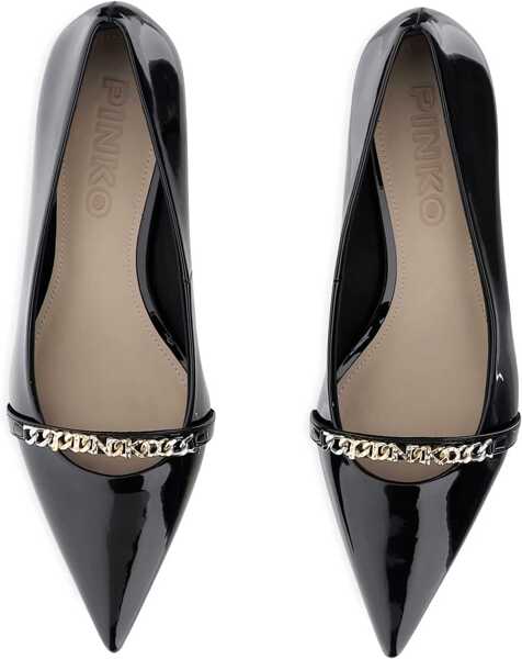 Pantofi cu toc Pinko Patent leather Gloria Pumps BLACK Femei (BM 18856153) 4