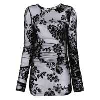 Topuri Pinko 'Puzzle' Long-Sleeved Top Femei