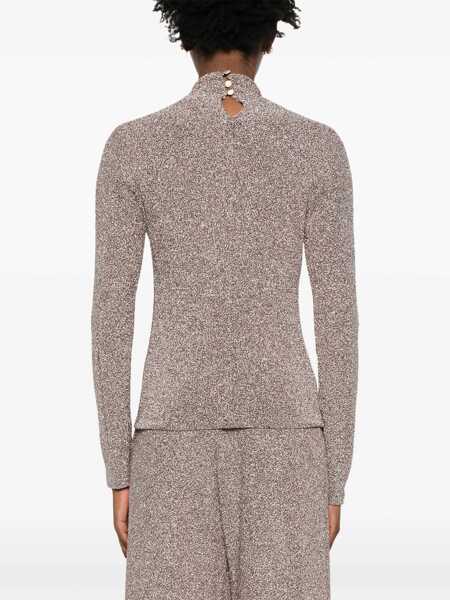 Pulovere forteforte ForteForte Lurex Turtle-Neck Sweater POWDER Femei (BM 18857721) 4