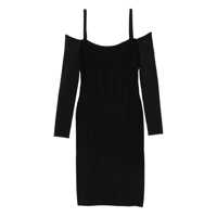 Rochii Mugler Off Shoulder Long Sleeve Midi Dress Clothing Femei