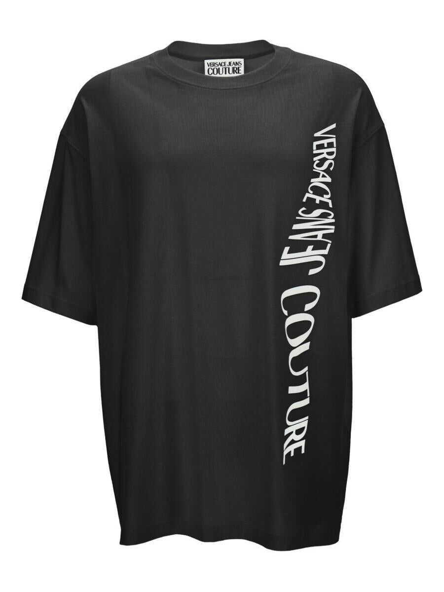 Topuri Versace Jeans Couture Versace Jeans Couture T-Shirts And Polos Black Barbati (BM 18858879) 1
