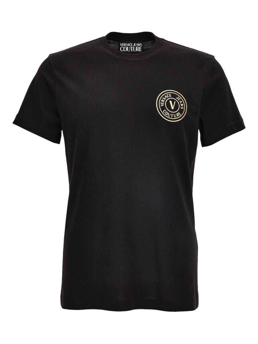 Topuri Versace Jeans Couture Versace Jeans Couture T-Shirts And Polos Black Barbati (BM 18858885) 1