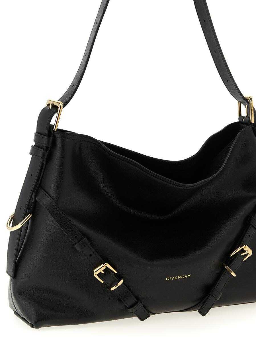 Genti de umar Givenchy Givenchy Voyou Medium Shoulder Bag Black Femei (BM 18859698) 3