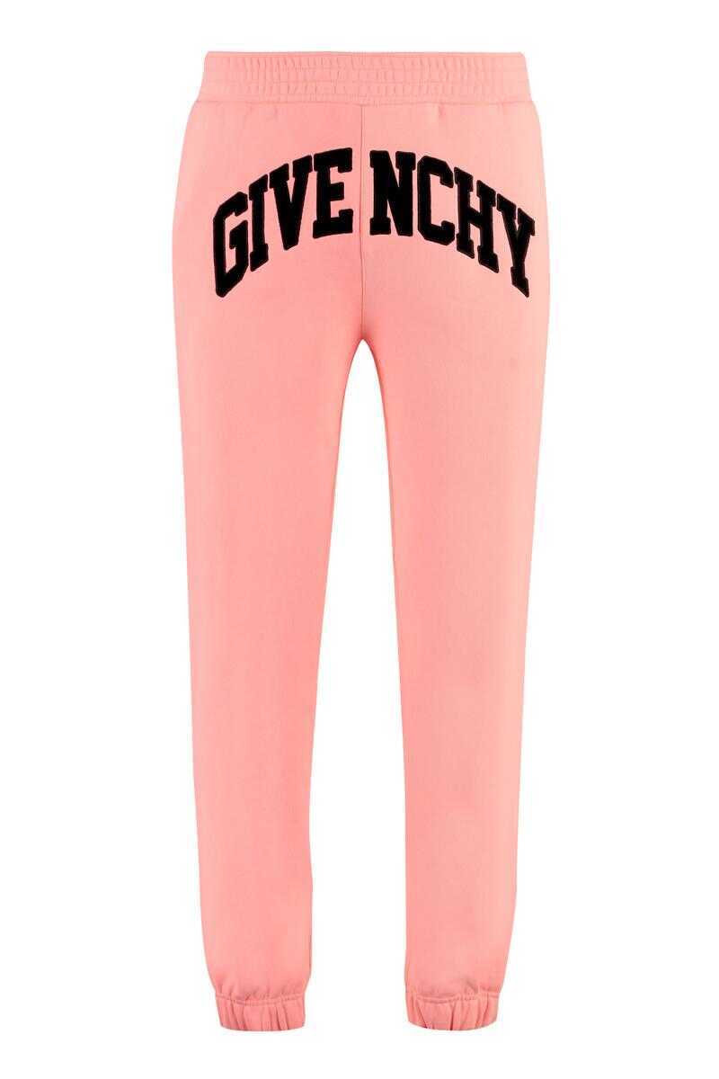 Pantaloni de trening Givenchy Givenchy Logo Print Sweatpants Orange Barbati (BM 18859755) 1