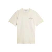 Tricouri Golden Goose "Journey" Man'S T-Shirt Regular Gauze Cotton Jersey Vintage Treatment With Print Clothing Barbati