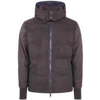 Geci Giorgio Brato Nabuck Leather Padded Jacket Clothing Barbati