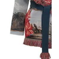 Cardigane ALANUI Dama - Cardigane ALANUI Alanui Alanui Cardigan With Tropical Pattern And Red Flowers MULTICOLOR Femei (BM 18861408) - B-mall.ro