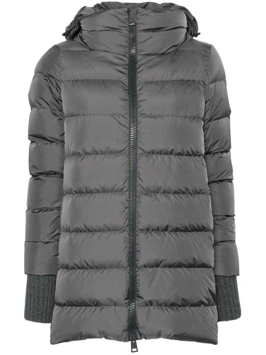 Geci Herno Herno A-Shape Chamonix Jacket Clothing GREY Femei (BM 18862017) 1