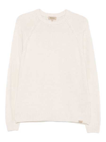 Pulovere Woolrich Woolrich Crew Neck Sweater Beige Barbati (BM 18862860) 1