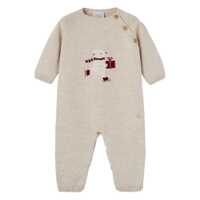 Salopete KNIT NEWBORN ROMPER "ACEBO" Fete