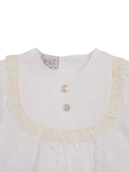 Salopete Paz Rodriguez WOVEN NEWBORN ROMPER PAZ OI 25-26 Beige Fete (BM 18863049) 3