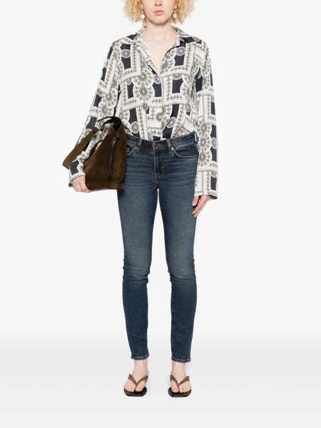 Blugi drepti 7 For All Mankind ROXANNE Cisco Blue Femei (BM 18863088) 2