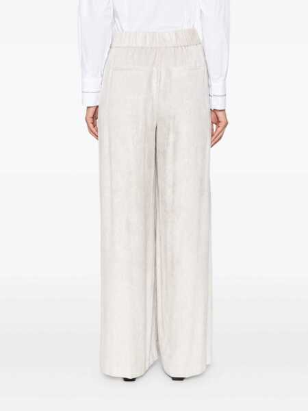 Pantaloni Peserico WOMAN TROUSERS Beige Femei (BM 18863154) 4