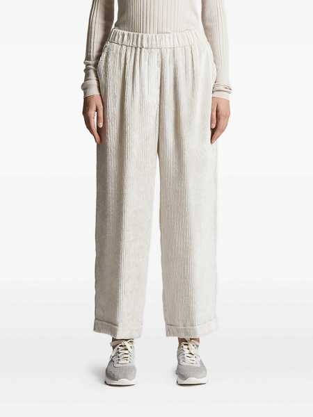 Pantaloni Peserico WOMAN TROUSERS White Femei (BM 18863172) 1
