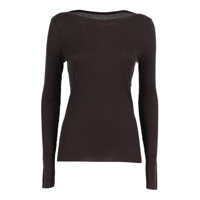 Tricouri Boat neck long sleeve t-shirt Femei