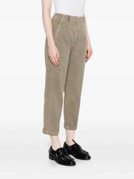 Pantaloni Peserico WOMAN TROUSERS Green Femei (BM 18863322) 3