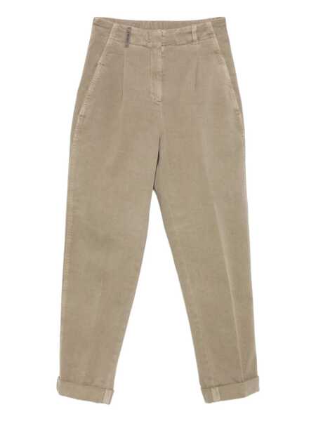 Pantaloni Peserico WOMAN TROUSERS Green Femei (BM 18863322) 1