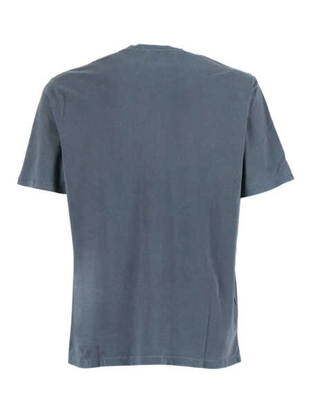 Tricouri Filatures Du Lion Short sleeve round neck T-shirt Blue Barbati (BM 18863370) 2