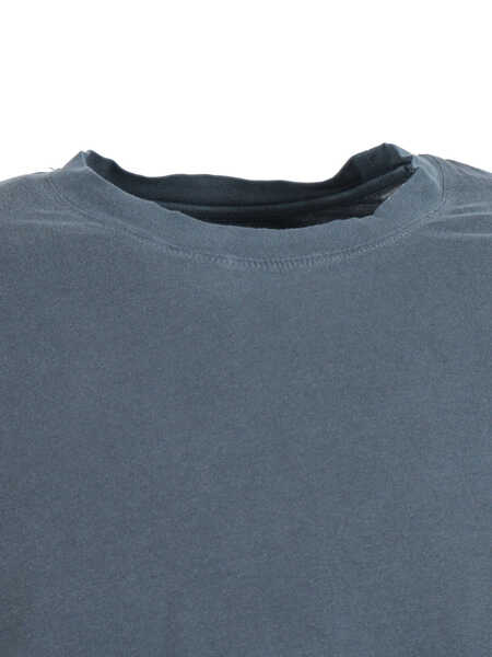 Tricouri Filatures Du Lion Short sleeve round neck T-shirt Blue Barbati (BM 18863370) 3