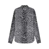 Camasi Versace Versace Versace Animalier Shirt In Silk