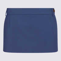 Fuste Vivienne Westwood Vivienne Westwood Blue Cotton Blend Mini Skirt