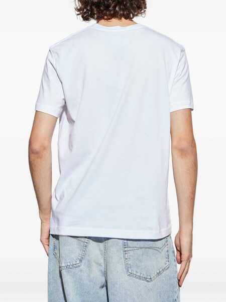 Topuri Versace Jeans Couture Versace Jeans Couture T-Shirts And Polos WHITE Barbati (BM 18864867) 4